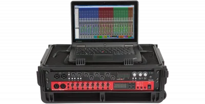 Injection Molded 2U Studio Flyer Rack Case