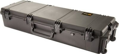 Black Pelican iM3220 Storm long case shown from a high angle front view