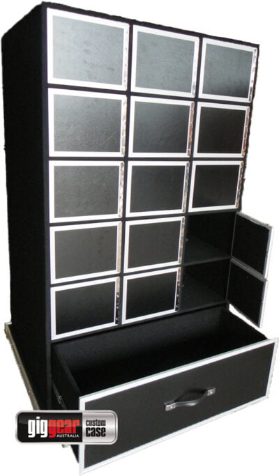 Custom Made GigGear Drawers & Workstation Case with Wheels | Extra Large | 281 - 360 LCM