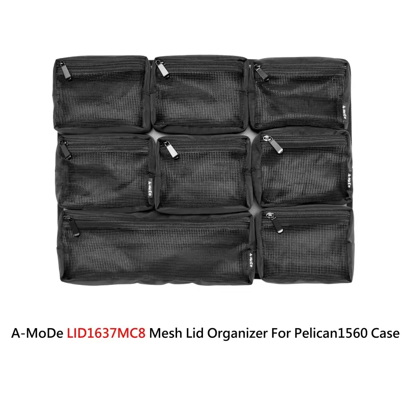 a mode lid1637mc8 mesh lid organizer for pelican 1637 (removable design)