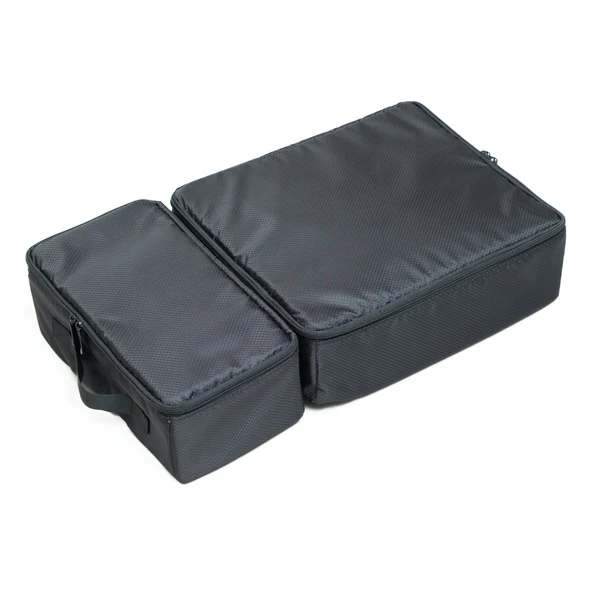in1519tr 9 A-MoDe IN1519TR travel insert bag set consisting of two black padded zippered rectangular cases