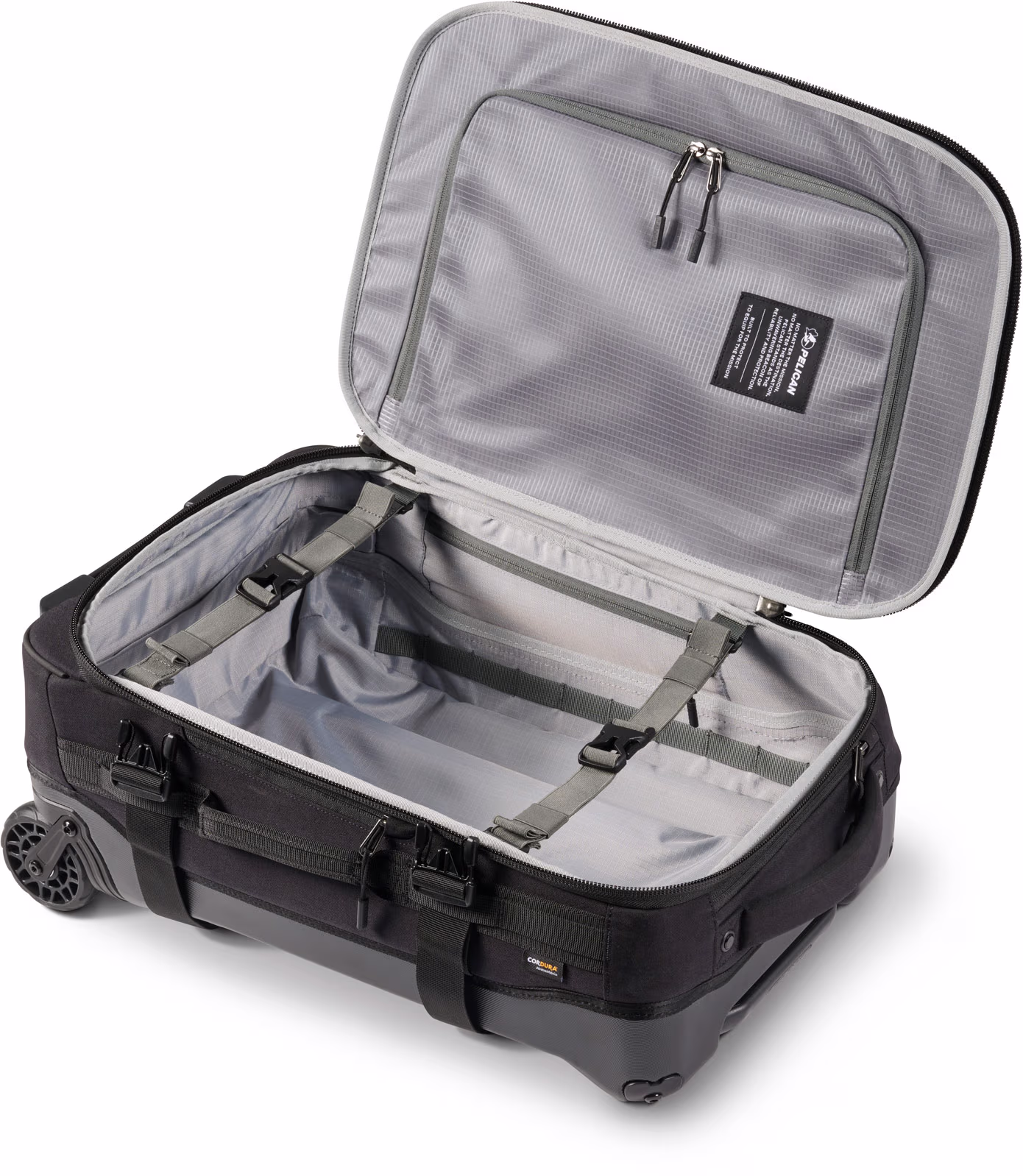 pelican aegis hy22 hybrid duffel interior black 01 Pelican HY22 Aegis Carry-On Rolling Hybrid Duffel - Image 6