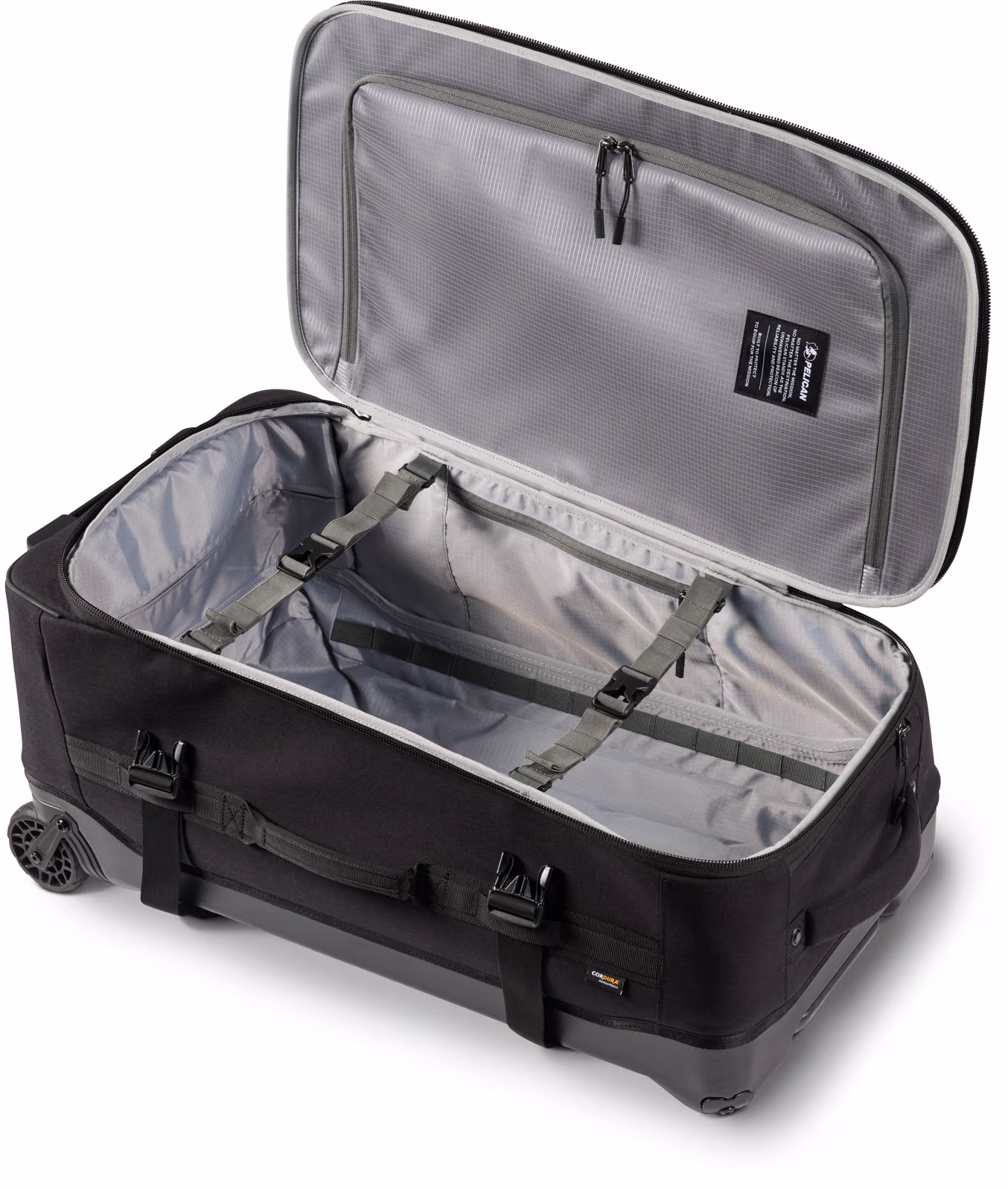 pelican aegis hy28 hybrid duffel interior black 01 Pelican HY28 Aegis Check-In Rolling Hybrid Duffel - Image 6